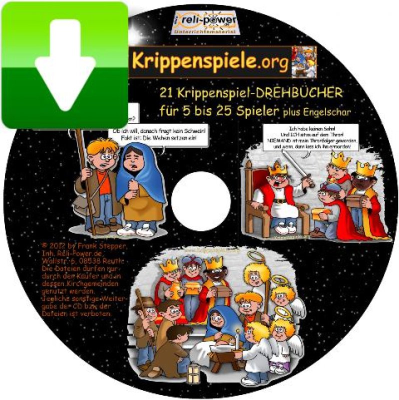 Krippenspiel-CD per DOWNLOAD - 21 Versionen